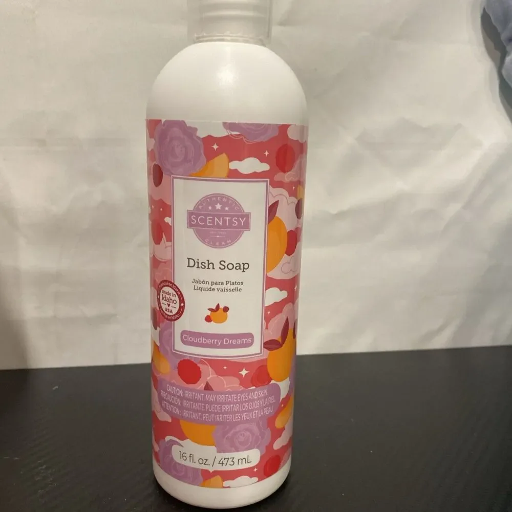 Scentsy Dish Soap Cloudberry Dreams Scent 16 fl.‎ oz. Retired NEW